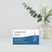 Klempnerei und Wasserspülung Visitenkarte (Stehend Vorderseite)