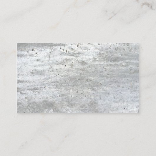 Klempnerfirma Handyman Coole Konkretienstruktur Visitenkarte (Rückseite)