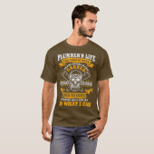 Klempnergeschenk Funny Professionals Heizingenieur T-Shirt (Vorne ganz)