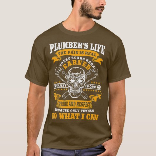 Klempnergeschenk Funny Professionals Heizingenieur T-Shirt (Vorderseite)