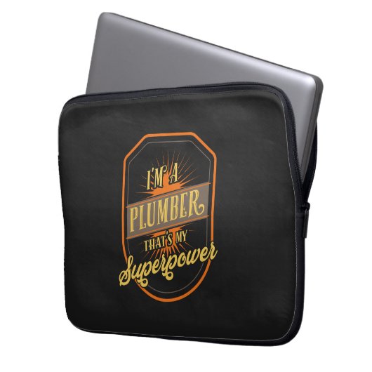 Klempnergeschenke Laptopschutzhülle (Vorderseite Links)