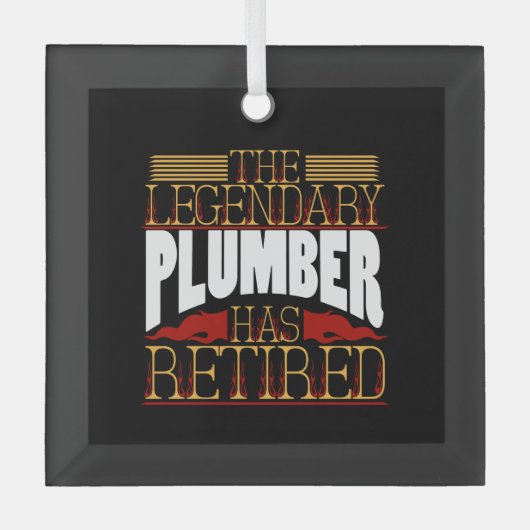 Klempnergeschenke Ornament Aus Glas (Vorderseite)