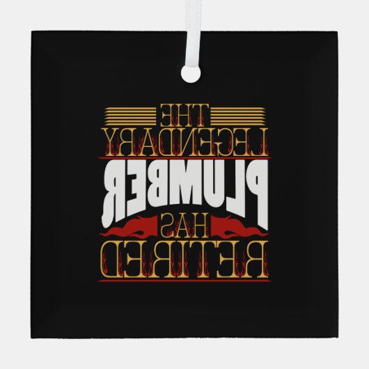 Klempnergeschenke Ornament Aus Glas (Rückseite)