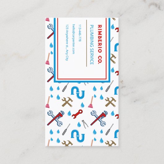 Klempnerhandyman Visitenkarte (Vorderseite)