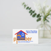 Klempnerleitung Leaking Faucet Zuhause Visitenkarte (Stehend Vorderseite)