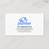 Klempnerleitung Leaking Faucet Zuhause Visitenkarte (Rückseite)