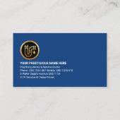 Klempnerpfeife Visitenkarte (Rückseite)