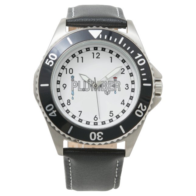 Klempnerpfeifen Armbanduhr (Vorderseite)