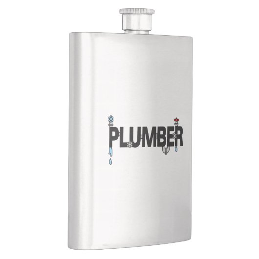 Klempnerpfeifen Flachmann (Rechts)