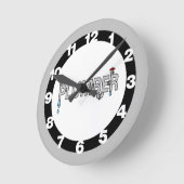 Klempnerpfeifen Runde Wanduhr (Winkel)