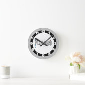 Klempnerpfeifen Runde Wanduhr (Zuhause)