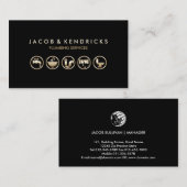 Klempnerreparatur für Zuhause Visitenkarte (Vorne/Hinten)