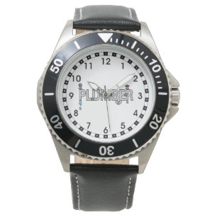 Klempnerrohre Armbanduhr