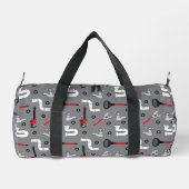 Klempnerrohre Gemustertes Monogramm Duffle Bag (Rückseite)