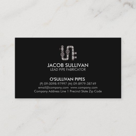 Klempnerschicht Visitenkarte (Vorderseite)