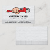 Klempnerschlüssel | Blue Collar | Auftragnehmer Visitenkarte (Vorne/Hinten)