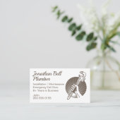 Klempnerschlüssel Visitenkarte (Stehend Vorderseite)