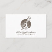 Klempnerschlüssel Visitenkarte (Rückseite)