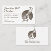 Klempnerschlüssel Visitenkarte (Vorne/Hinten)