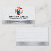 Klempnerschlüssel Visitenkarte (Vorne/Hinten)