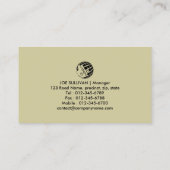 Klempnerschlüssel Visitenkarte (Rückseite)