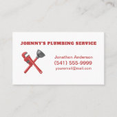 Klempnerschlüssel Visitenkarte (Vorderseite)