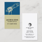 Klempnerschlüssel Visitenkarte (Vorne/Hinten)