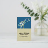 Klempnerschlüssel Visitenkarte (Stehend Vorderseite)