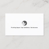 Klempnerschlüssel Visitenkarte (Rückseite)