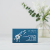 Klempnerschlüssel Visitenkarte (Stehend Vorderseite)