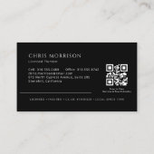 Klempnerunternehmen-Klempner-QR-Code Visitenkarte (Rückseite)