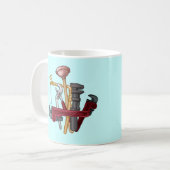 Klempnerwerkzeuge Kaffeetasse (Vorderseite Links)