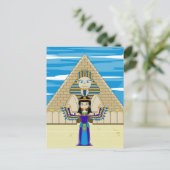 Kleopatra auf der Sphinx-Postkarte Postkarte (Stehend Vorderseite)