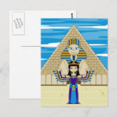 Kleopatra auf der Sphinx-Postkarte Postkarte (Vorne/Hinten)