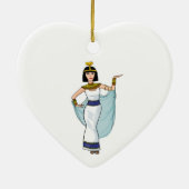 Kleopatra das Pharao von Ägypten Keramik Ornament (Hinten)