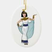 Kleopatra das Pharao von Ägypten Keramikornament (Hinten)