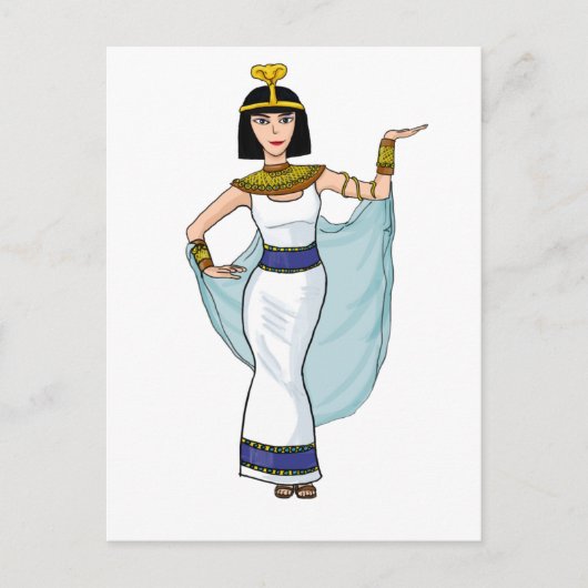 Kleopatra das Pharao von Ägypten Postkarte (Vorderseite)