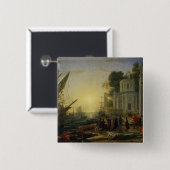 Kleopatra, die an Tarsus, 1642 ausschifft Button (Vorne & Hinten)