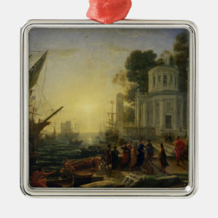 Kleopatra, die an Tarsus, 1642 ausschifft Silbernes Ornament