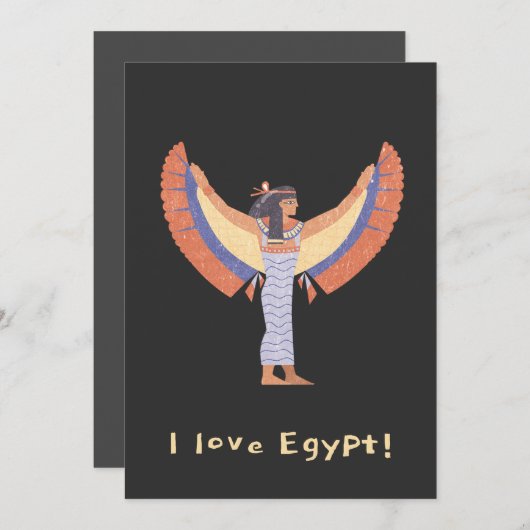 Kleopatra. Einladung (Vorne/Hinten)