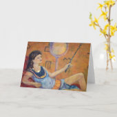 Kleopatra Herrschafts-Gruß-Karte durch Maureen A. Karte (Gelbe Blume)