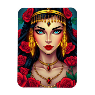 Kleopatra Königin von Ägypten in Luxuriösem Splend Magnet