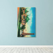 Kleopatra-Nadel und Planetarium in Leinwanddruck (Insitu (Holzboden))