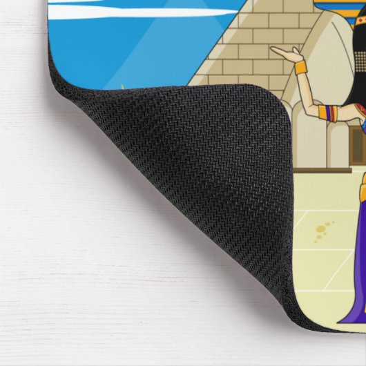 Kleopatra u. große Sphinx von Giseh Mousepad (Ecke)