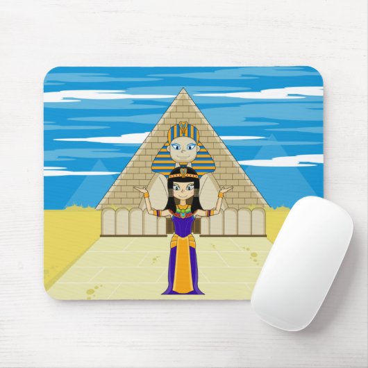 Kleopatra u. große Sphinx von Giseh Mousepad (Mit Mouse)