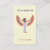 Kleopatra. Visitenkarte (Vorderseite)