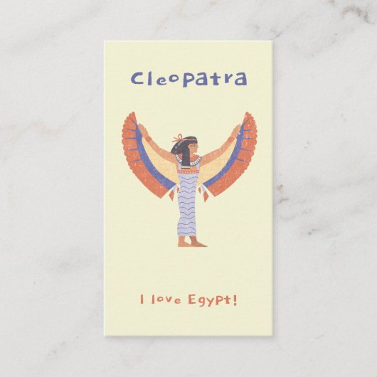 Kleopatra. Visitenkarte (Vorderseite)