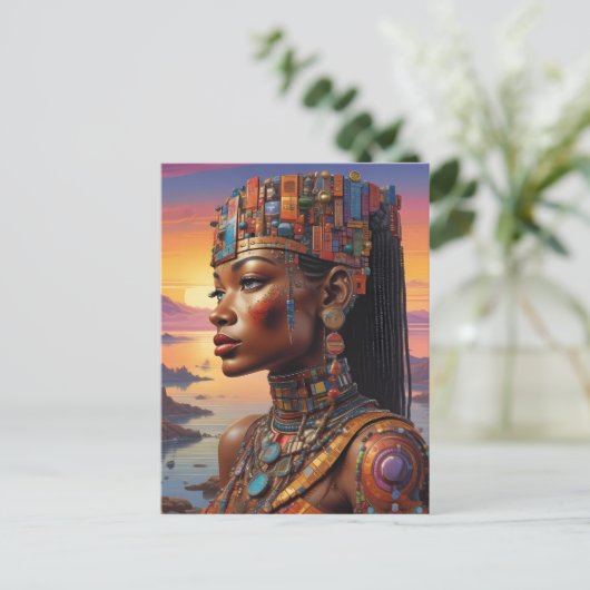 Kleopatras Blick Postkarte (Stehend Vorderseite)