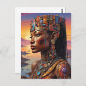 Kleopatras Blick Postkarte (Vorne/Hinten)