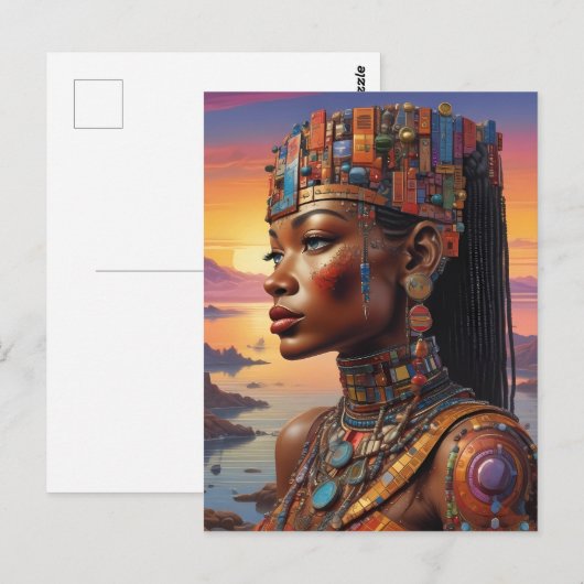 Kleopatras Blick Postkarte (Vorne/Hinten)